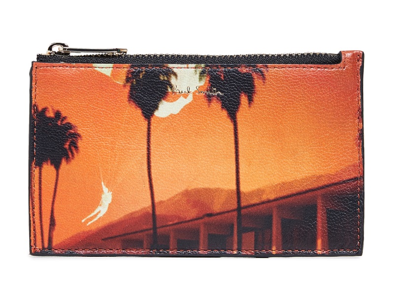 Paul Smith Photo Print Zip Card Case