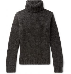 Ralph Lauren Purple Label - Cashmere Rollneck Sweater - Men - Charcoal Ralph Lauren Purple Label - Cashmere Rollneck Sweater - Men - Charcoal