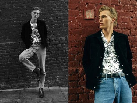 Dominik Sadoch Dons David Bowie-Inspired Style from Reserved "Heroes" Collection