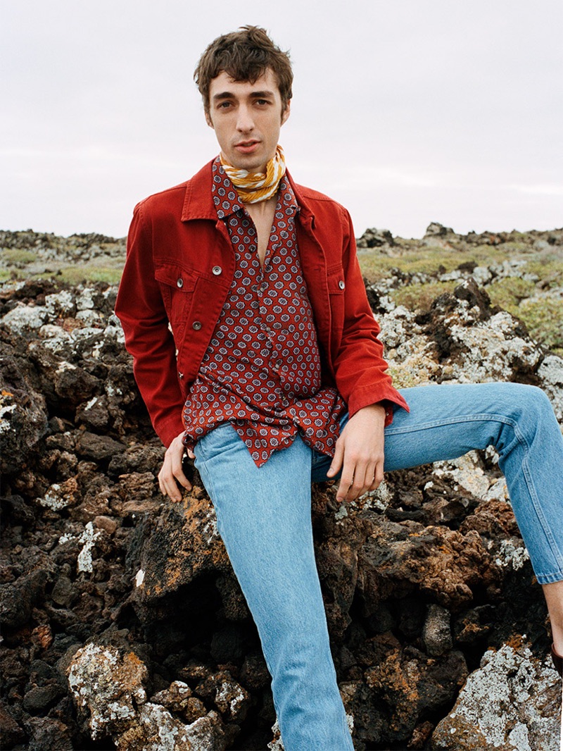 Model Baptiste Zysman connects with Reserved to showcase its spring 2019 denim collection.