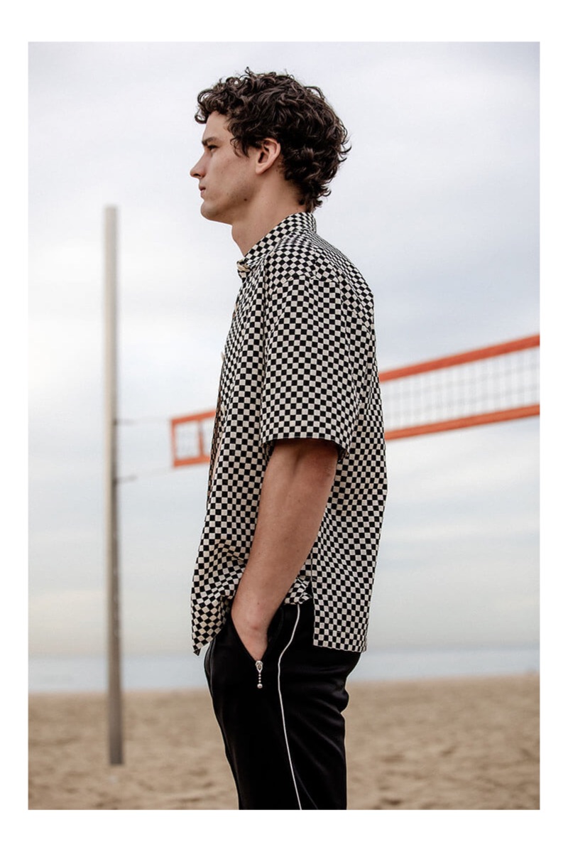French brand Sandro taps Simon Nessman for its spring-summer 2019 campaign.