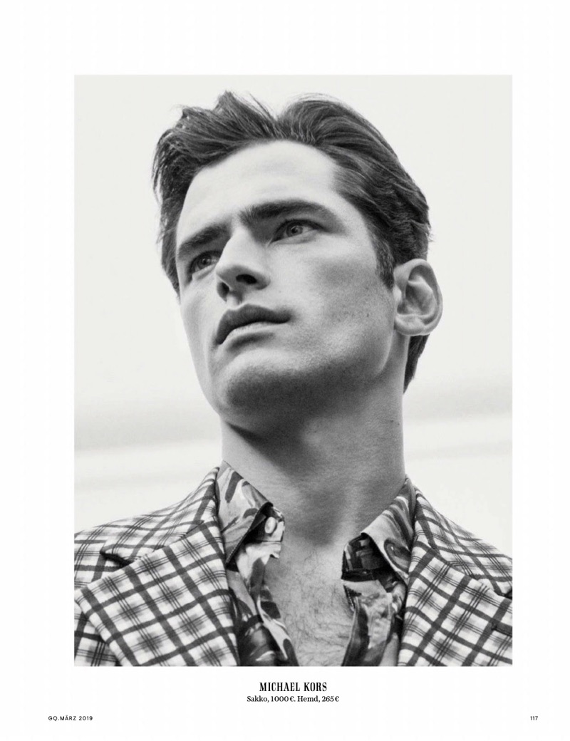 Sean O'Pry Makes a Colorful Tailored Statement for GQ Germany