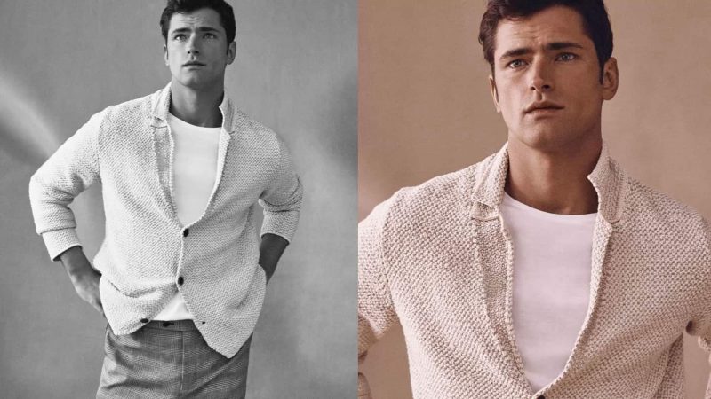 Top model Sean O'Pry sports easy fashions by Massimo Dutti.