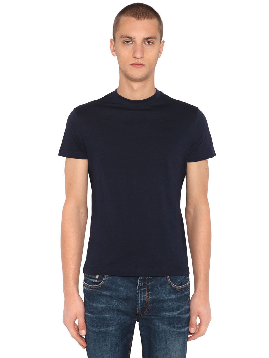 Stretch Cotton Jersey T-shirt | The Fashionisto