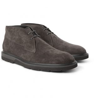 Tod's - Suede Chukka Boots - Men - Anthracite Tod's - Suede Chukka Boots - Men - Anthracite