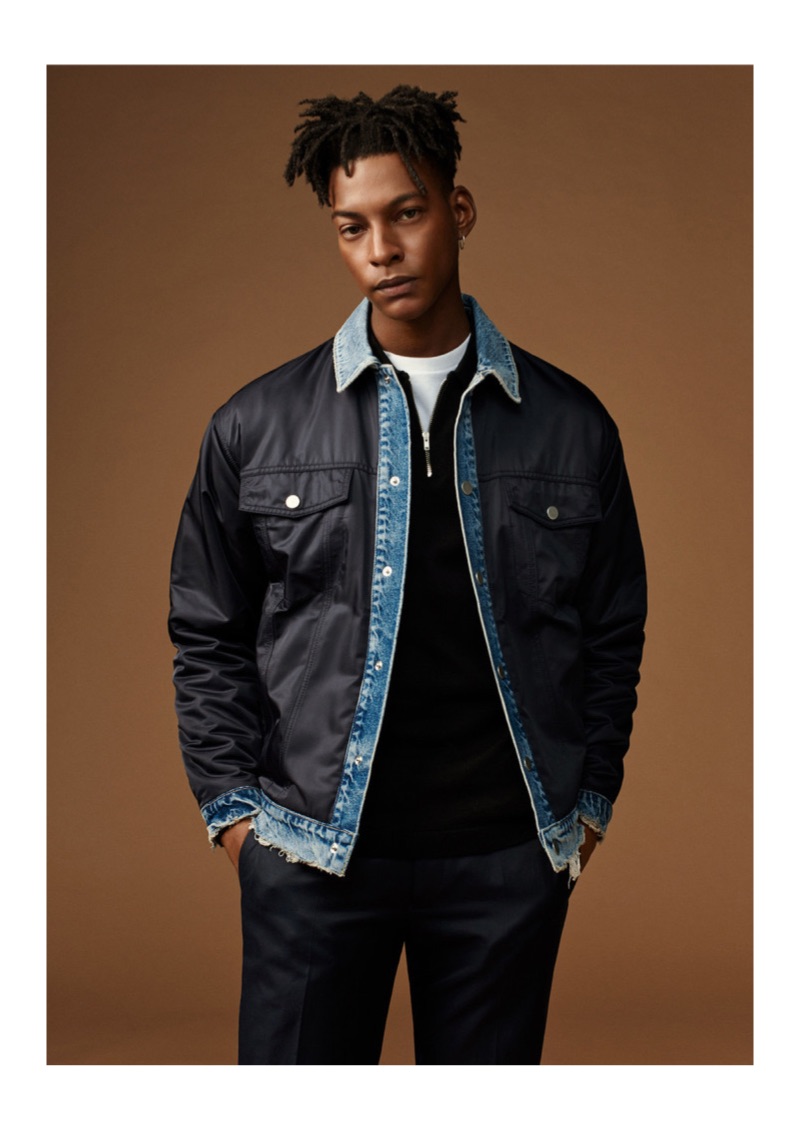 Layering, Ty Ogunkoya is front and center for Topman's spring 2019 campaign.