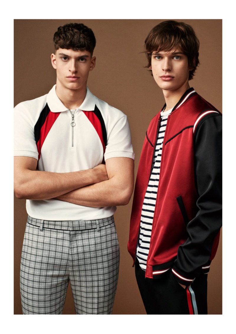Azim Osmani and Etienne Robert come together for Topman's spring 2019 campaign.