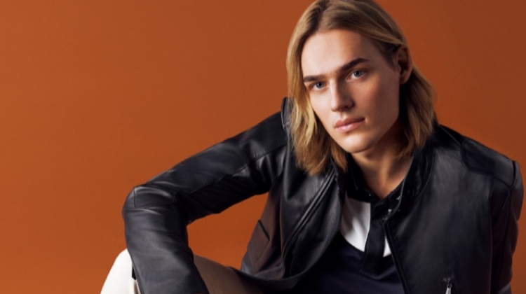Ton Heukels stars in Trussardi's spring-summer 2019 campaign.