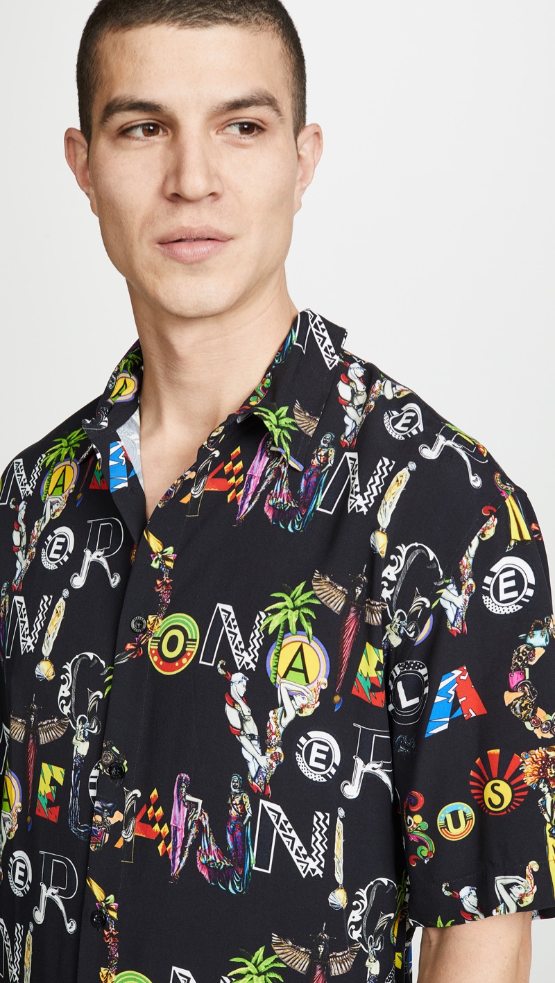 Versus Versace Printed Shirt Black