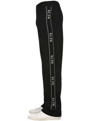 Vltn Viscose Blend Knit Track Pants Vltn Viscose Blend Knit Track Pants