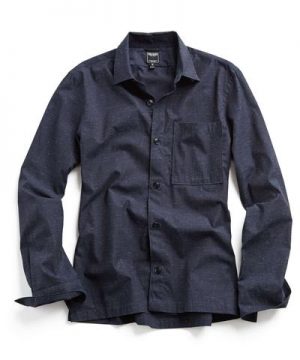 Weathered Speckle Shirt Jacket in Navy Weathered Speckle Shirt Jacket in Navy