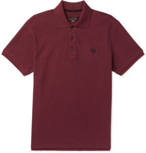 rag & bone - Cotton-Piqué Polo Shirt - Men - Burgundy rag & bone - Cotton-Piqué Polo Shirt - Men - Burgundy