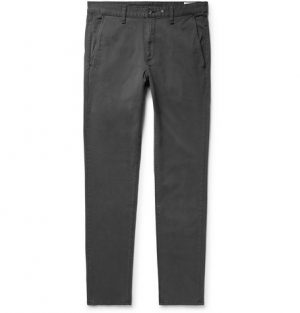 rag & bone - Fit 2 Slim-Fit Garment-Dyed Cotton-Twill Chinos - Men - Charcoal rag & bone - Fit 2 Slim-Fit Garment-Dyed Cotton-Twill Chinos - Men - Charcoal