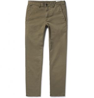 rag & bone - Fit 2 Slim-Fit Garment-Dyed Stretch-Cotton Twill Chinos - Men - Army green rag & bone - Fit 2 Slim-Fit Garment-Dyed Stretch-Cotton Twill Chinos - Men - Army green