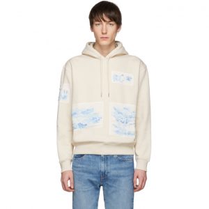 AMI Alexandre Mattiussi Off-White Patch Hoodie AMI Alexandre Mattiussi Off-White Patch Hoodie