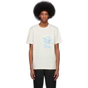 AMI Alexandre Mattiussi Off-White Patch T-Shirt AMI Alexandre Mattiussi Off-White Patch T-Shirt