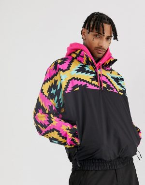 ASOS 4505 overhead ski jacket with 90s print - Multi ASOS 4505 overhead ski jacket with 90s print - Multi