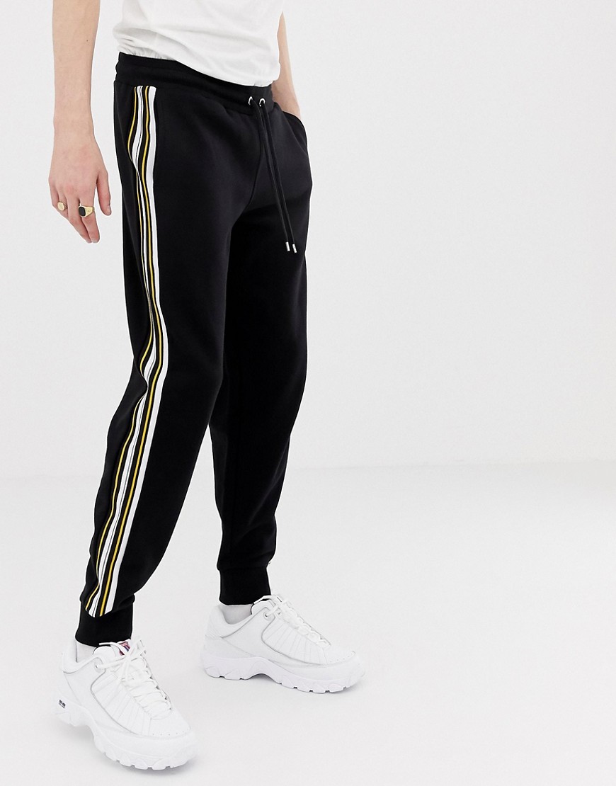 sweatpants with stripes on the side