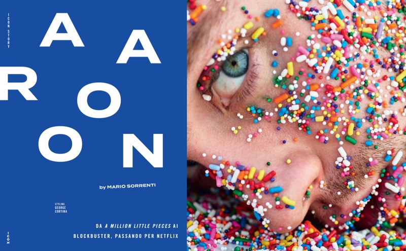 Mario Sorrenti photographs Aaron Taylor-Johnson for Icon magazine.