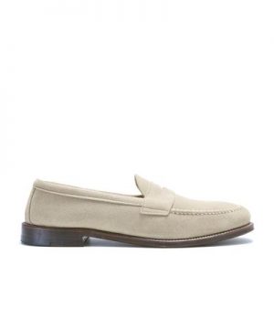 Alden + Todd Snyder Milkshake Suede Leisure Penny Loafer Alden + Todd Snyder Milkshake Suede Leisure Penny Loafer