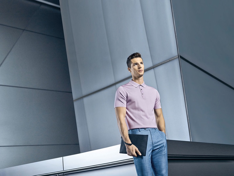 A smart vision, Edward Wilding fronts Autason's spring-summer 2019 campaign.