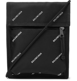 Balenciaga - Logo-Print Canvas Pouch - Men - Black Balenciaga - Logo-Print Canvas Pouch - Men - Black