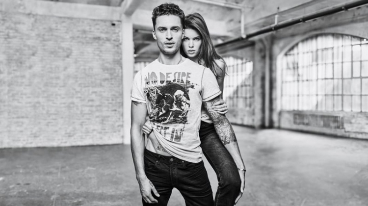 Harvey Haydon Rocks Casual Denim Style for Buffalo David Bitton Spring ’19 Campaign