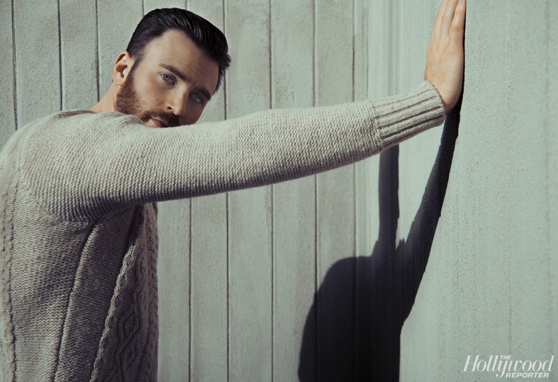 Starring in a new photo shoot, Chris Evans connects with The Hollywood Reporter.
