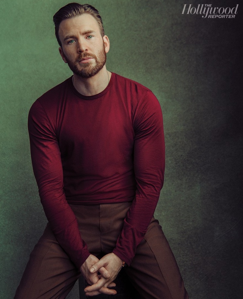 Actor Chris Evans stars in a photo shoot for The Hollywood Reporter.