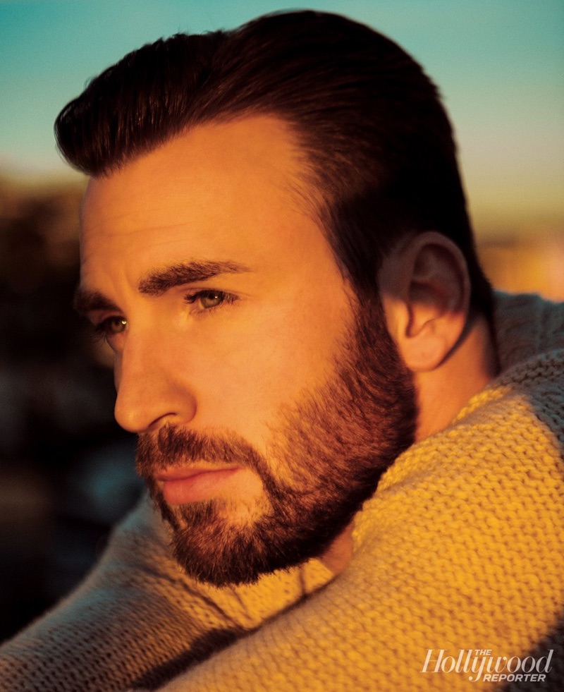 Austin Hargrave photographs Chris Evans for The Hollywood Reporter.