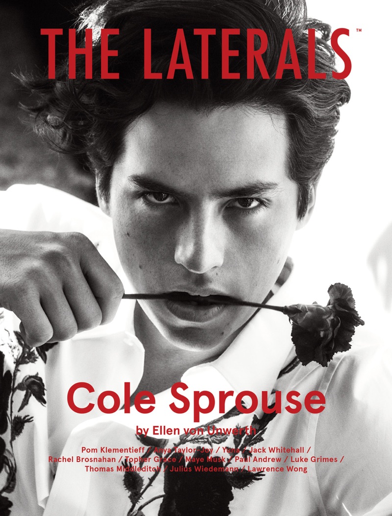 Cole Sprouse covers the new issue of The Laterals magazine.