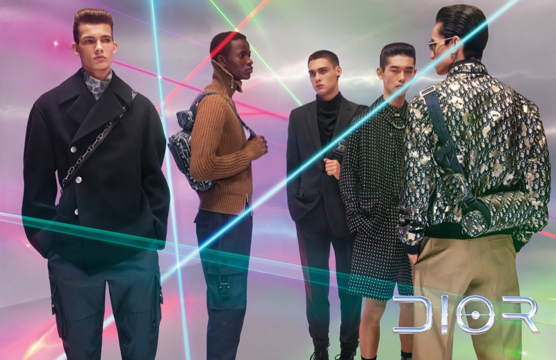 Lukas Gomann, Serigne Lam, Ludwig Wilsdorff, Taemin Park, and Chris Kojiro star in Dior Men's pre-fall 2019 campaign.