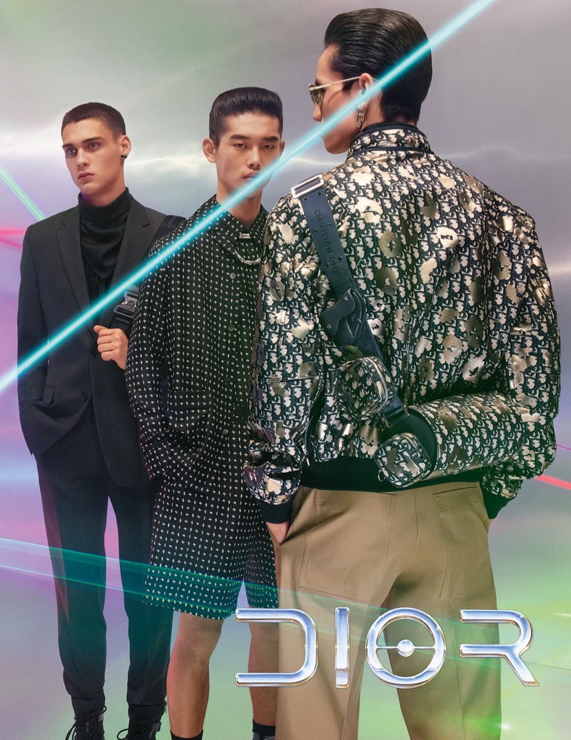 Ludwig Wilsdorff, Taemin Park, and Chris Kojiro star in Dior Men's pre-fall 2019 campaign.