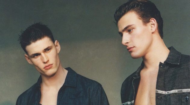 Something in the Jeans: Justin Petzschke & Victor Perr Don Emporio Armani for British GQ Style