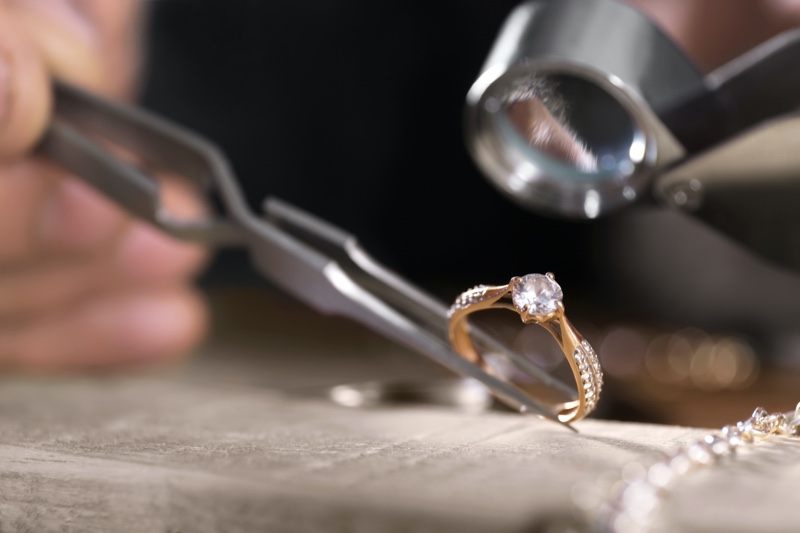 Engagement Ring Closeup Details