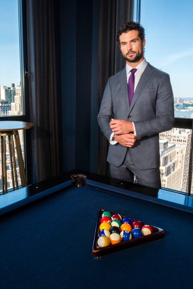 Walter Savage dons a sartorial suit by Enzo Custom. » The Art of the Bespoke Suit Walter Savage dons a sartorial suit by Enzo Custom.