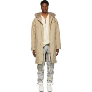 Fear of God Beige Hooded Deck Coat Fear of God Beige Hooded Deck Coat