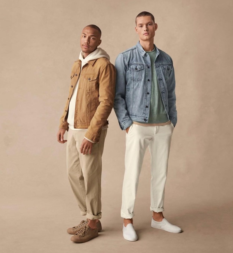 Sean Lyles and William Los front Gap's Icons of Khakis campaign.