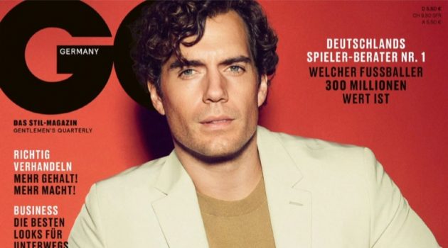 Henry Cavill Covers GQ Germany, Discusses Online Comments Donning a BOSS suit with a Dolce & Gabbana sweater, Henry Cavill covers GQ Germany.