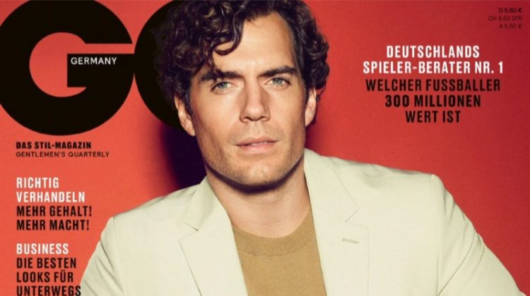 Donning a BOSS suit with a Dolce & Gabbana sweater, Henry Cavill covers GQ Germany.