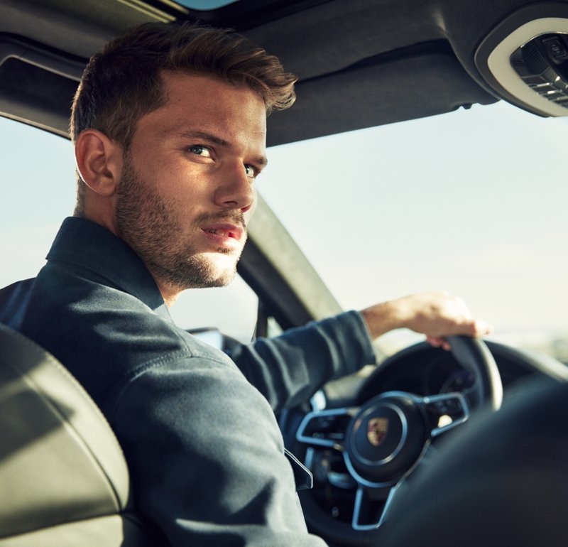 Jeremy Irvine stars in a style outing for BOSS.