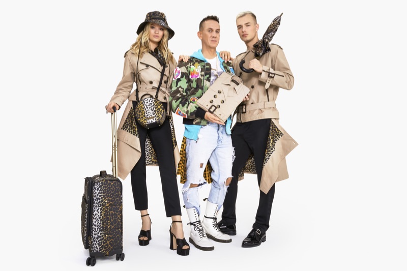 Cayley King and Denek K join Jeremy Scott to promote the designer's London Fog collaboration. 