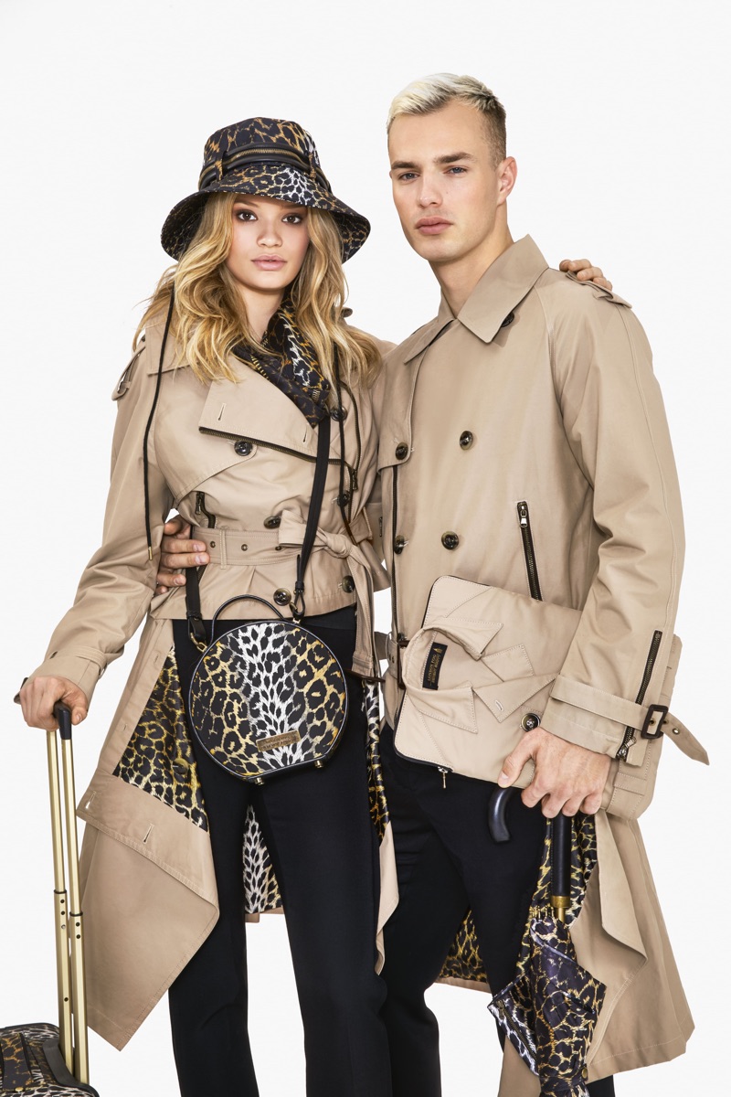 Models Cayley King and Denek K front the Jeremy Scott x London Fog collaboration campaign. » Jeremy Scott Collaborates with London Fog for Bold New Capsule Models Cayley King and Denek K front the Jeremy Scott x London Fog collaboration campaign.