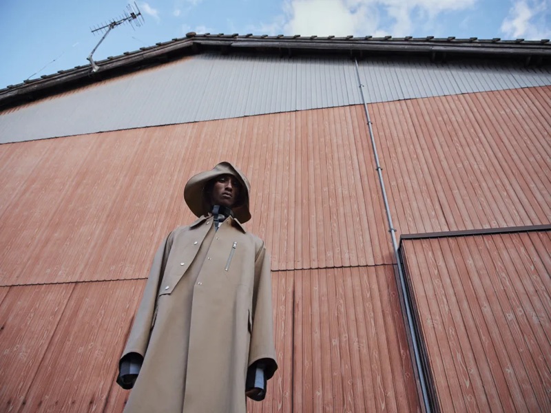 Visiting the Japanese coast, Myles Dominique fronts Jil Sander's spring-summer 2019 campaign.