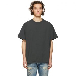 John Elliott Grey Oversized Basalt T-Shirt John Elliott Grey Oversized Basalt T-Shirt