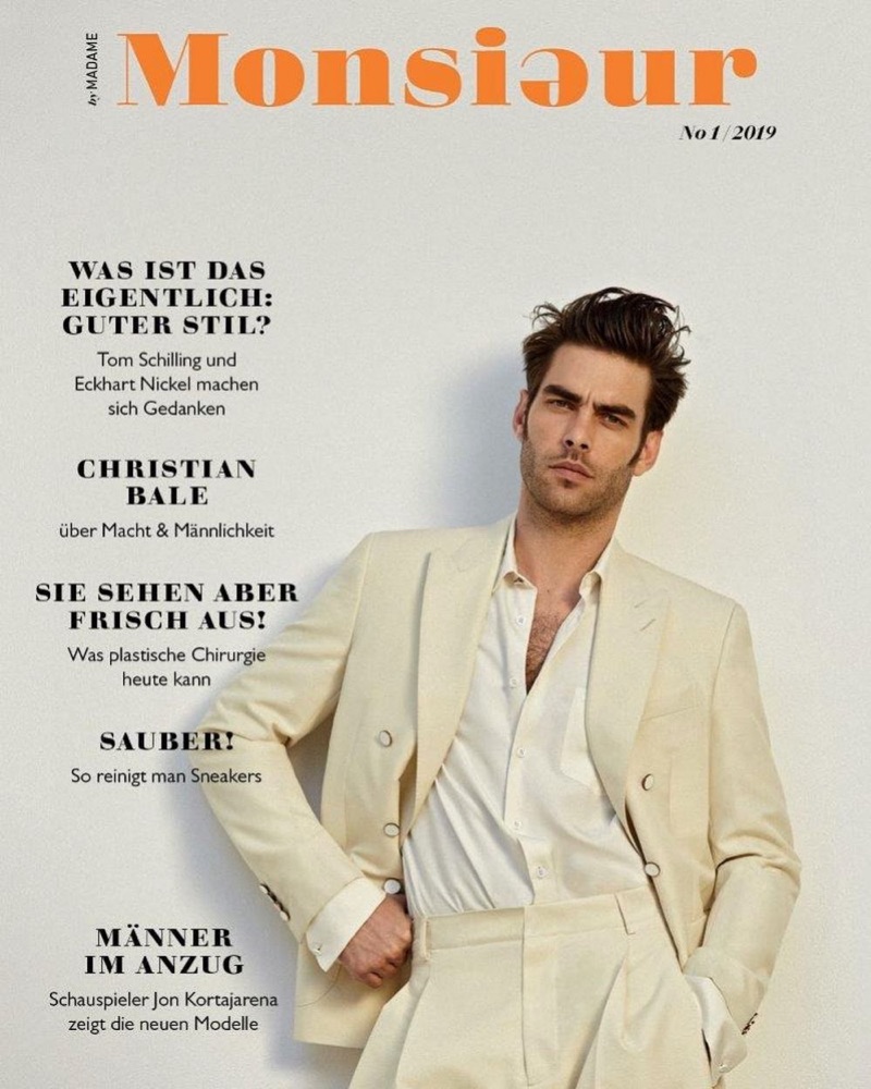 Jon Kortajarena Dons Spring Suits for Monsieur Cover Story