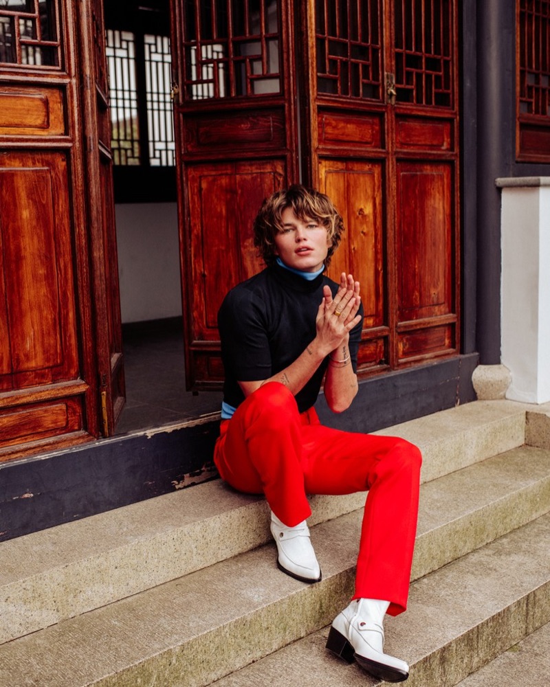 Jordan Barrett 2019 GQ Style Russia Cover Photo Shoot 001