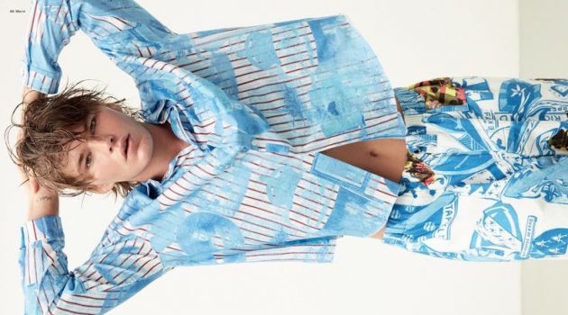 Jordan Barrett Dons Spring Hues for Hunger Cover Story Jordan Barrett Dons Spring Hues for Hunger Cover Story
