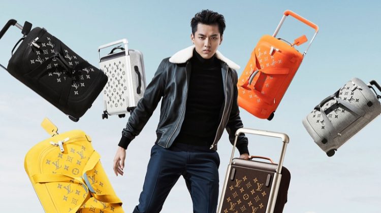 Kris Wu fronts Louis Vuitton's Horizon Soft Luggage campaign.