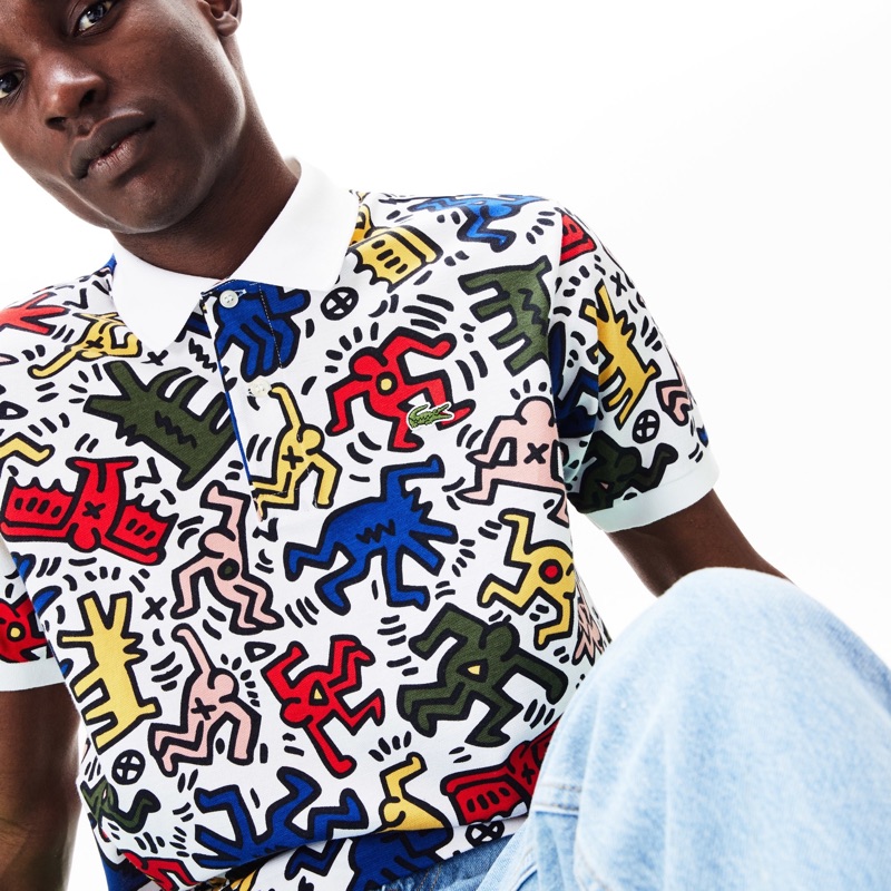 lacoste x keith haring polo